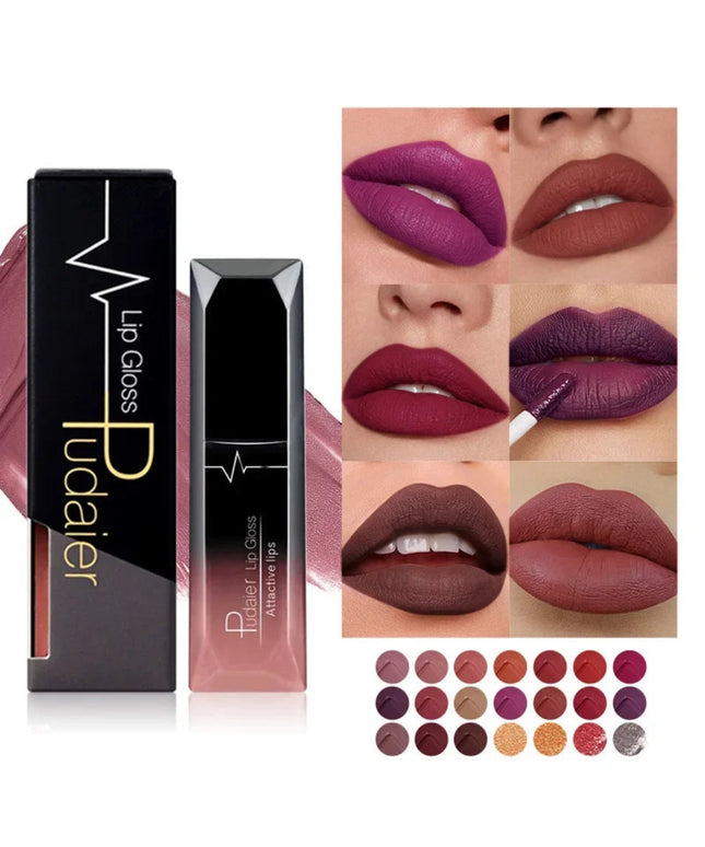 Super Matte Velvet Liquid Lipstick - 21 Colors Christmas Lip Makeup Long Lasting 18 Color Selection Lipgloss Lip Cream