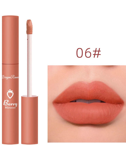 Nude Lip Gloss Matte Velvet Liquid Lipstick Waterproof Sexy Long Lasting Non-stick Cup Nude Red Make-up for Women Korea Cosmetic