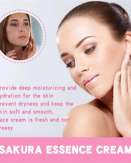 Japan Sakura Essence Cream, Sakura Tone Up Cream with Hyaluronic Acid,