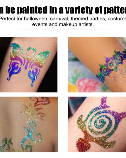EELHOE Glitter Tattoo Skin Gel Painting Eye Makeup Makeup Glitter Glitter Face Body Skin Tattoo Gel