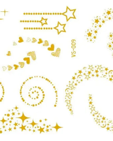 Halloween Christmas Festival Glitter Tattoos Sticker Freckle Sparkles Tattoo Women Metallic Star Moon Face Temporary Tattoos