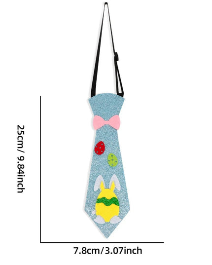 Easter Funny Necktie Cartoon Bunny Egg Chick Felt Ties for Kids Easter Party Costume Props Accessories Easter Decoration 2026