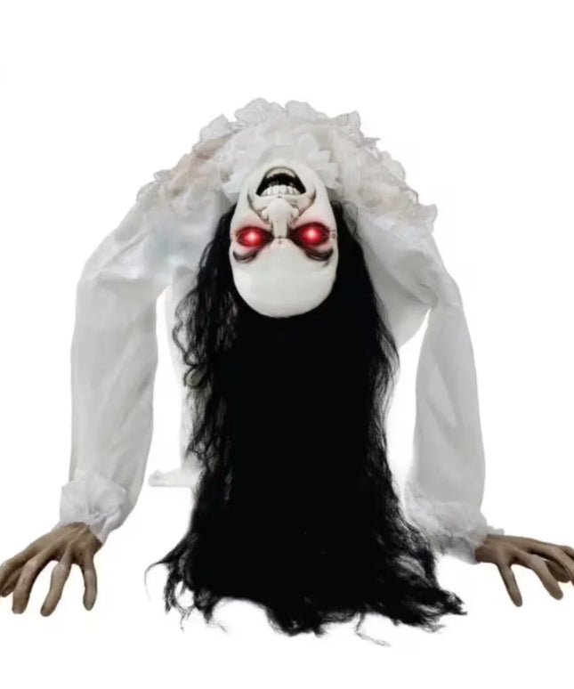 Halloween Decoration，Lifesize Animatronic Possessed Woman with Lights and Sound,Ralphie the Animated One-Handed Zombie Boy