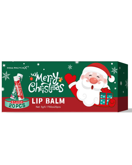 20 pieces/box Christmas lipstick Set Christmas Socks Filler Christmas Gift Long lasting Moisturizing Gloss Non greasy -5 flavors