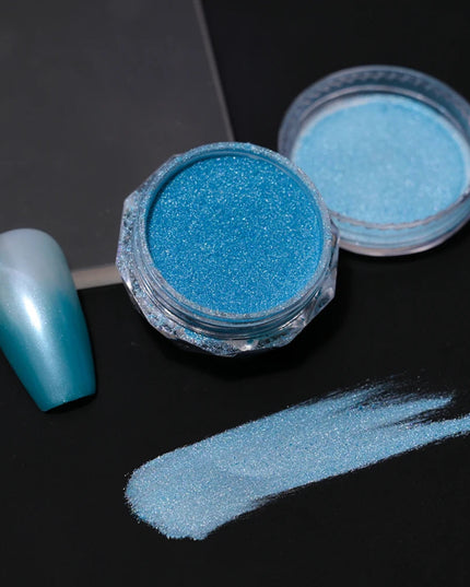1 Box Multichrome Chameleon Powder Nail Glitter Aurora Neon Rainbow Pigment Chrome Powder Iridescent Eyeshadow Nail Rubing Dust