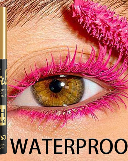 1PC Colorful Curling Mascara Waterproof Fast Drying Eyelashes Extension Multicolor Lashes Eye Korean Makeup Lasting Blue White