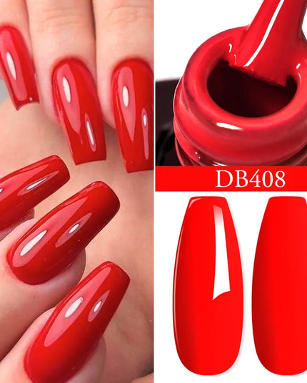 7ml Snowflake Gel Nail Polish UV LED Semi Permanent Milky White Pink Glitter Snow Sequins Gel Nails Art Design Varnish Manicure