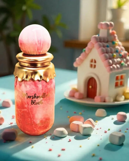 Paris Corner Marshmallow Blush EDP 3.4 Fl Oz | A Unique Gourmand Marshmallow Strawberry Perfume for Women | Long-Lasting