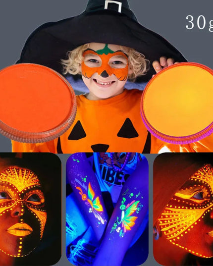30g Face Painting Professional UV Color Water Based Neon Body Art For Halloween
