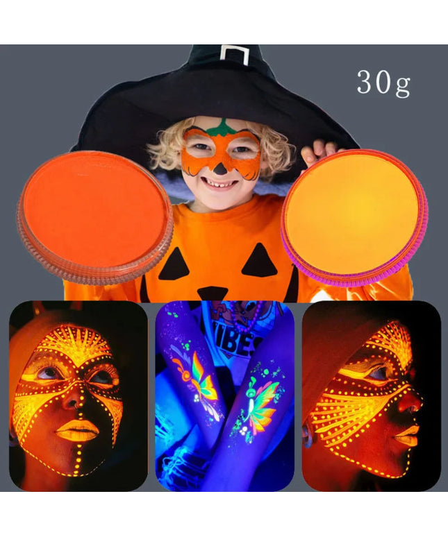 30g Face Painting Professional UV Color Water Based Neon Body Art For Halloween