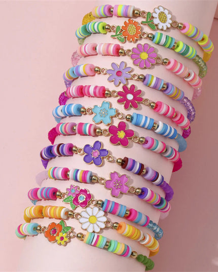 12Pcs Unicorn Girls Bracelet for Kids Jewelry Toddler Friendship Bracelets Toy Gift Classroom Reward Rainbow Party Favors