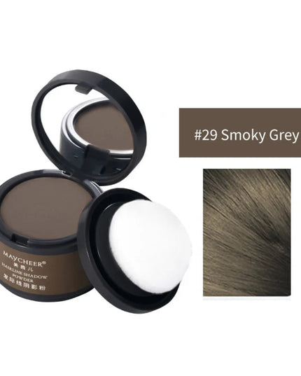 MAYCHEER Hairline Powder Instantly Cover Grey Hair Roots Hair Powder for Covering Grey Hair Maycheer Hairline Shadow Powder