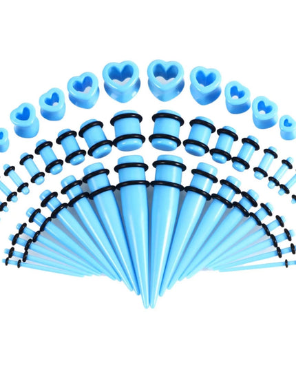 36pcs-54pcs 14G-00G Acrylic Ear Plugs and Tunnels Ear Gauges Stretching Kits Ear Dilations Piercing Body Jewelry