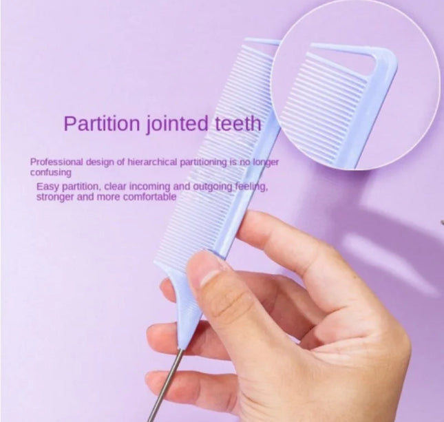 1PC Professional Candy Color Hair Styling Pointy Tail Comb for Wig, Partition, Braid, Hair Dye, and Highlights Hair Tool
