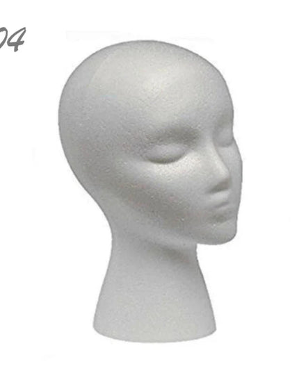 1pcs Female Styrofoam Foam Mannequin Manikin Head Model Hat Glasses Wig Display Male White Foam Mannequin Head Holder Stand Rack