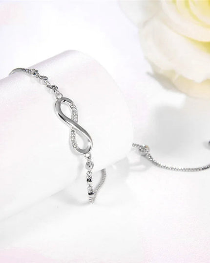 Original Authentic plata de ley 925 Infinity Adjustable Bracelet For Women Hot Symphony Lucky Feather Bracelet For Gift