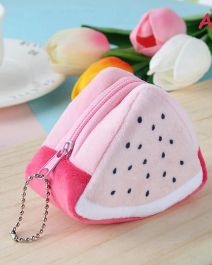 Cute Fruit Wallet Plush Coin Purse Women Change Purse Money bag Coin Purse Cartoon Fashion Sweet For Girl Gift Multifunction New