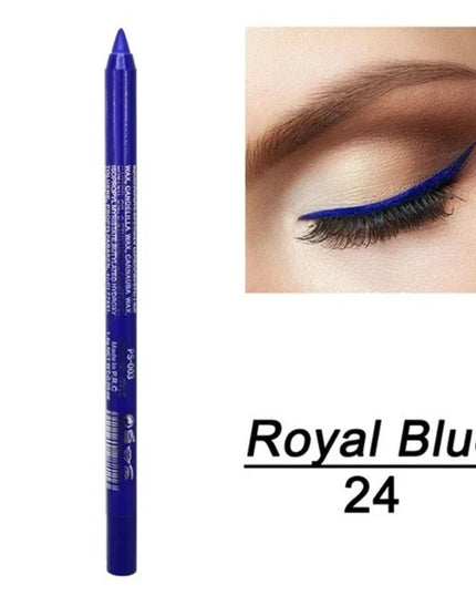 14-Color Eyeliner Pencil Long Lasting Smokey Punk Style Eye Liner Pen Waterproof High Pigmented Pearly Shimmer Eyeshadow Stick