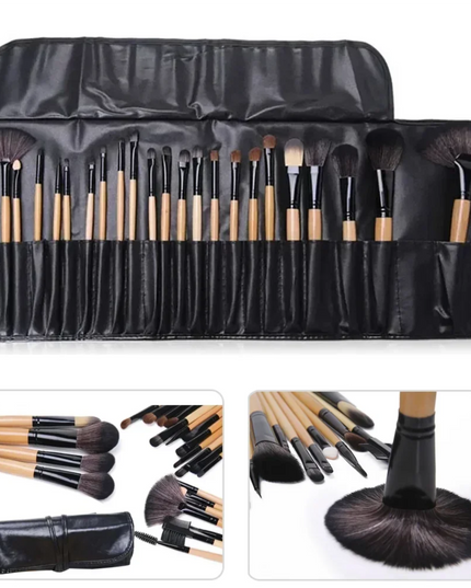 Gift Bag Of  24 pcs Makeup Brush Sets Professional Cosmetics Brushes Eyebrow Powder Foundation Shadows Pinceaux Make Up Tools