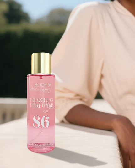 Women's Brazilian Perfume, 250ml Body & Hair Mist, Vanilla Uplifting Fragrance, Long Lasting Floral Fruity Gourmand Scent Spray