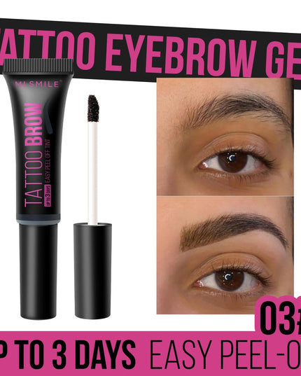 Peel-off Eyebrow Tearing Eyebrow Gel Tattoo Cream Dyeing Eyebrow Cream Tint Dye Semi-permanent Makeup Waterproof Beauty Supplies