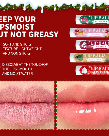 20 pieces/box Christmas lipstick Set Christmas Socks Filler Christmas Gift Long lasting Moisturizing Gloss Non greasy -5 flavors