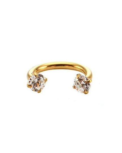 1PC Stainless Steel Crystal Hoop Ring Piercing Nose Ear belly Rings Women Men Cartilage Helix Earrings Daith Piercing Jewelry