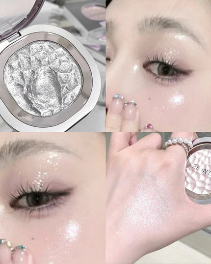 LEEINTO color-glowing high-gloss powder pearlescent powder brightens up the make-up eye shadow disc