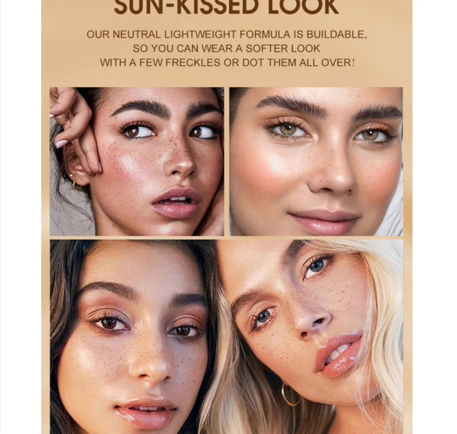 HANDAIYAN Natural Fake Freckle Pen Quick-Drying Waterproof Spot Pencil Makeup Tool for Facial Lifelike Fake Freckles Cosmetics