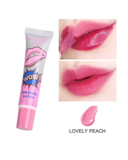 Magic 6 Colors Peel Liquid Lipstick Waterproof Lasting No Fading Lip Ink Tear Lip Gloss Tattoo Dyed Lip Glaze Lips Cosmetics