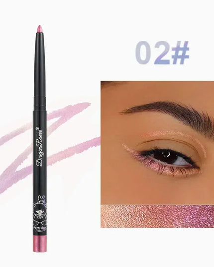 Glitter Aurora Eyeliner Pen Multi Chrome Eye Liner Lasting Shiny Metallic Eyeshadow Lying Silkworm Green Purple Makeup Pigment
