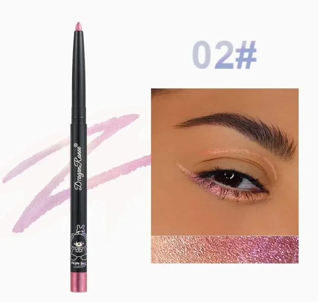 Glitter Aurora Eyeliner Pen Multi Chrome Eye Liner Lasting Shiny Metallic Eyeshadow Lying Silkworm Green Purple Makeup Pigment