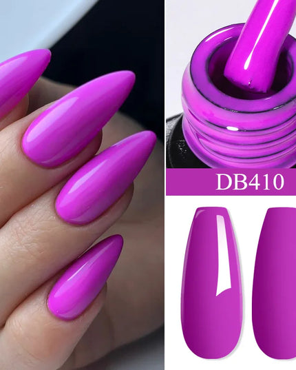 7ml Snowflake Gel Nail Polish UV LED Semi Permanent Milky White Pink Glitter Snow Sequins Gel Nails Art Design Varnish Manicure