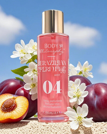 Women's Brazilian Perfume, 250ml Body & Hair Mist, Vanilla Uplifting Fragrance, Long Lasting Floral Fruity Gourmand Scent Spray