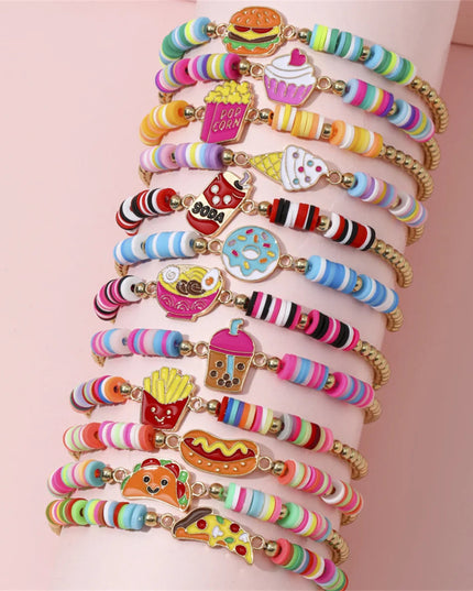 12Pcs Unicorn Girls Bracelet for Kids Jewelry Toddler Friendship Bracelets Toy Gift Classroom Reward Rainbow Party Favors