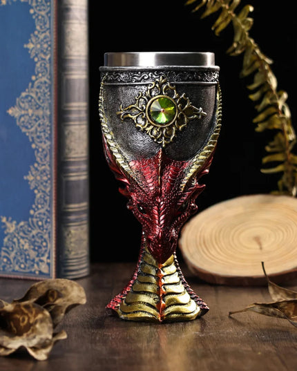 Dragon Head Goblet Halloween Gift Barware and Drinkware Bottle Bar Set Coffee mug Viking Drinking Mug Insulated Water Drinkware