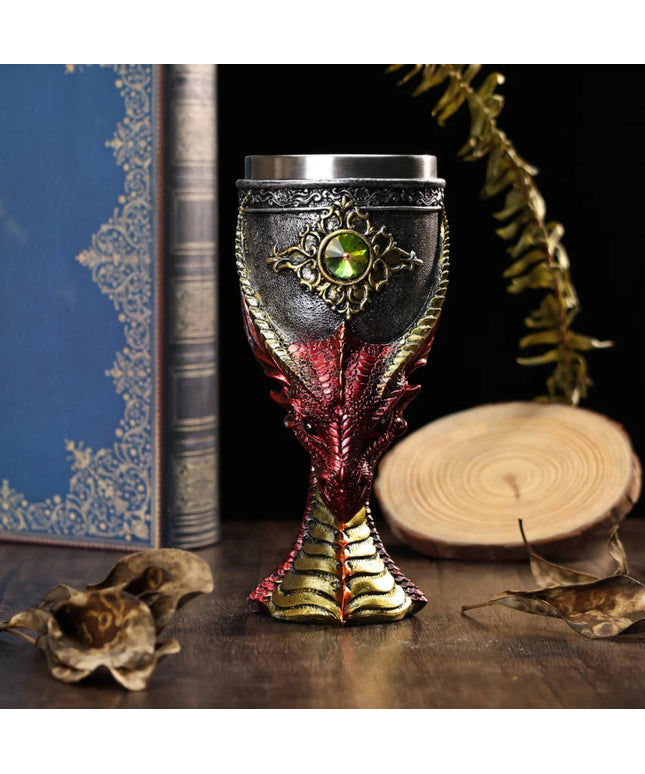 Dragon Head Goblet Halloween Gift Barware and Drinkware Bottle Bar Set Coffee mug Viking Drinking Mug Insulated Water Drinkware