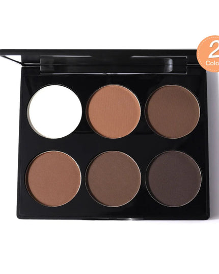 6 Colors Highlighter Contour Palette Makeup 3D Bronzer Matte Contour Palette Face Bronzer Professional Highlight Contour Palette