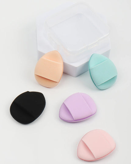 5 Mini Finger Puff Foundation Small Air Cushion Powder Sponge Face Concealer Bb Cream Cosmetic Applicator Makeup Tools
