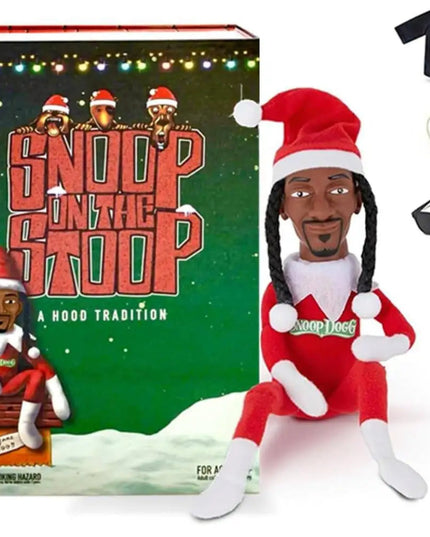 Handmade Christmas Elf Snoop Dogg Snoop on a Stoop plus h Toys w/ Long Leg Bookshelf Shelf Decor Tshirt Sunglasses Necklace
