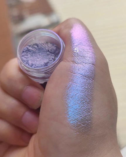 1 Box Multichrome Chameleon Powder Nail Glitter Aurora Neon Rainbow Pigment Chrome Powder Iridescent Eyeshadow Nail Rubing Dust