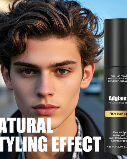 Hair Fiber Spray - Easy-To-Use, Long-Lasting Volume & Texture, Ideal for All Hair Types, with Natural-Looking Fullness