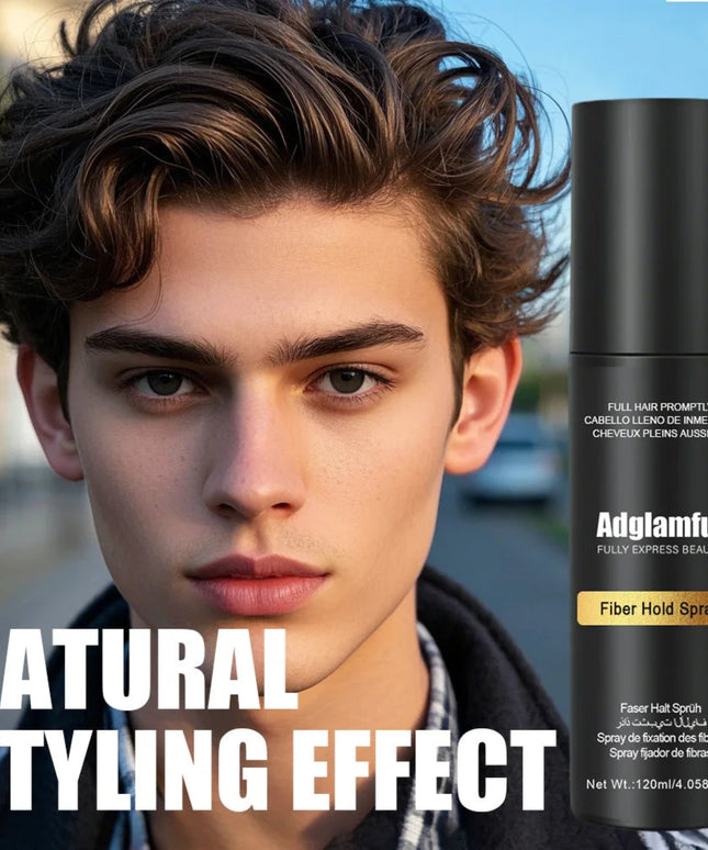 Hair Fiber Spray - Easy-To-Use, Long-Lasting Volume & Texture, Ideal for All Hair Types, with Natural-Looking Fullness