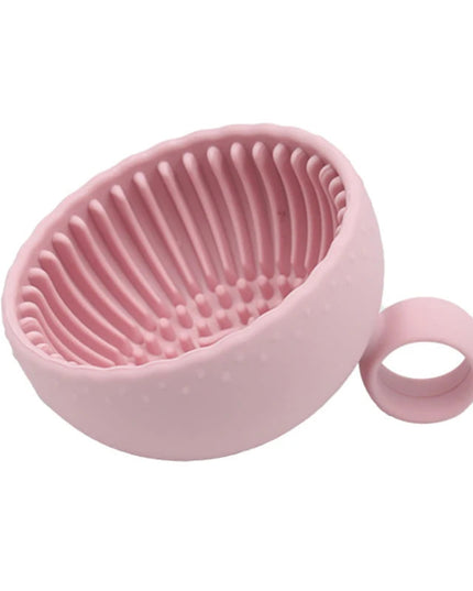 Silicone Makeup Brush Cleaner Powder Puff Cleaning Bowl Eyeshadow Brushes Wash Clean Mat Beauty Tools Soft Silicone Scrubber Box