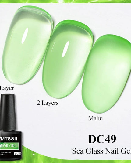 Mtssii 7ml Snowflake Gel Nail Polish Neon Fluorescent Gel Semi Permanent Pink White Snow Sequins Nails Art Design Varnish UV LED