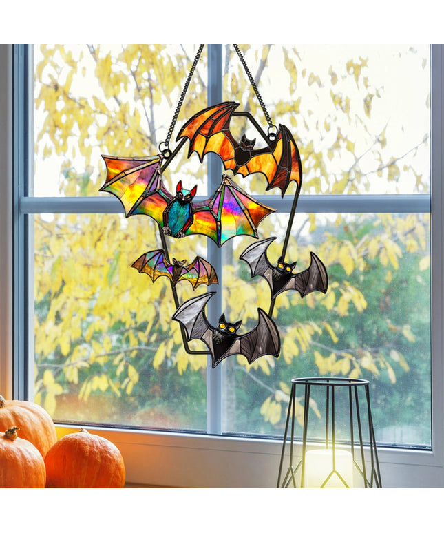 Spooky Halloween Hanging Door Sign with Cartoon Pumpkin Ghost and Black Cat for Festive Home Decorations and Parties