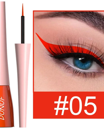 Colorful Liquid Eyeliner Quick Dry Waterproof Eye Pencil Long Lasting Eyes Cosmetic Blue Green Glitter Eye Showdow Makeup Tools