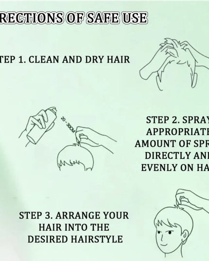 Fluffy Volumising Hair Spray Hair Thickening Refreshing Freshing Oil Control Frizz Treatment Firm Hold No Wash Dry Hair Spray