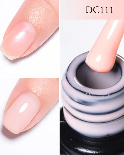7ml Snowflake Gel Nail Polish UV LED Semi Permanent Milky White Pink Glitter Snow Sequins Gel Nails Art Design Varnish Manicure