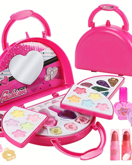 Princess Make Up Bag Play House Toy Girls, Eye Shadow Makeup Cosmetics Box, Birthday Christmas Gift for Kids Party Cosplay